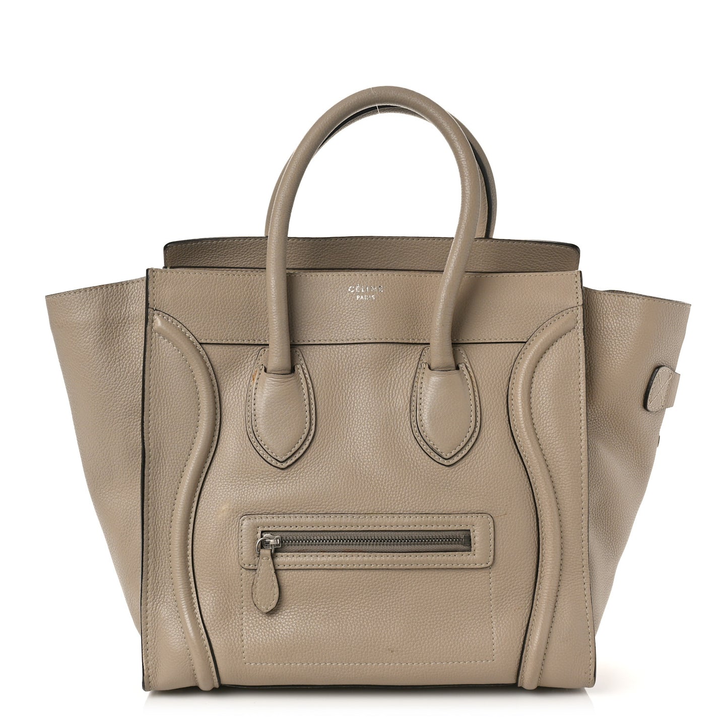 Drummed Calfskin Mini Luggage Dune