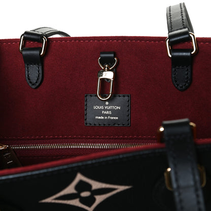 Louis Vuitton Empreinte Monogram Giant Onthego MM Black Beige 5 of 11