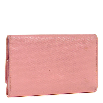 Chanel Grained Calfskin CC Button 6 Key Holder Pink 3 of 8