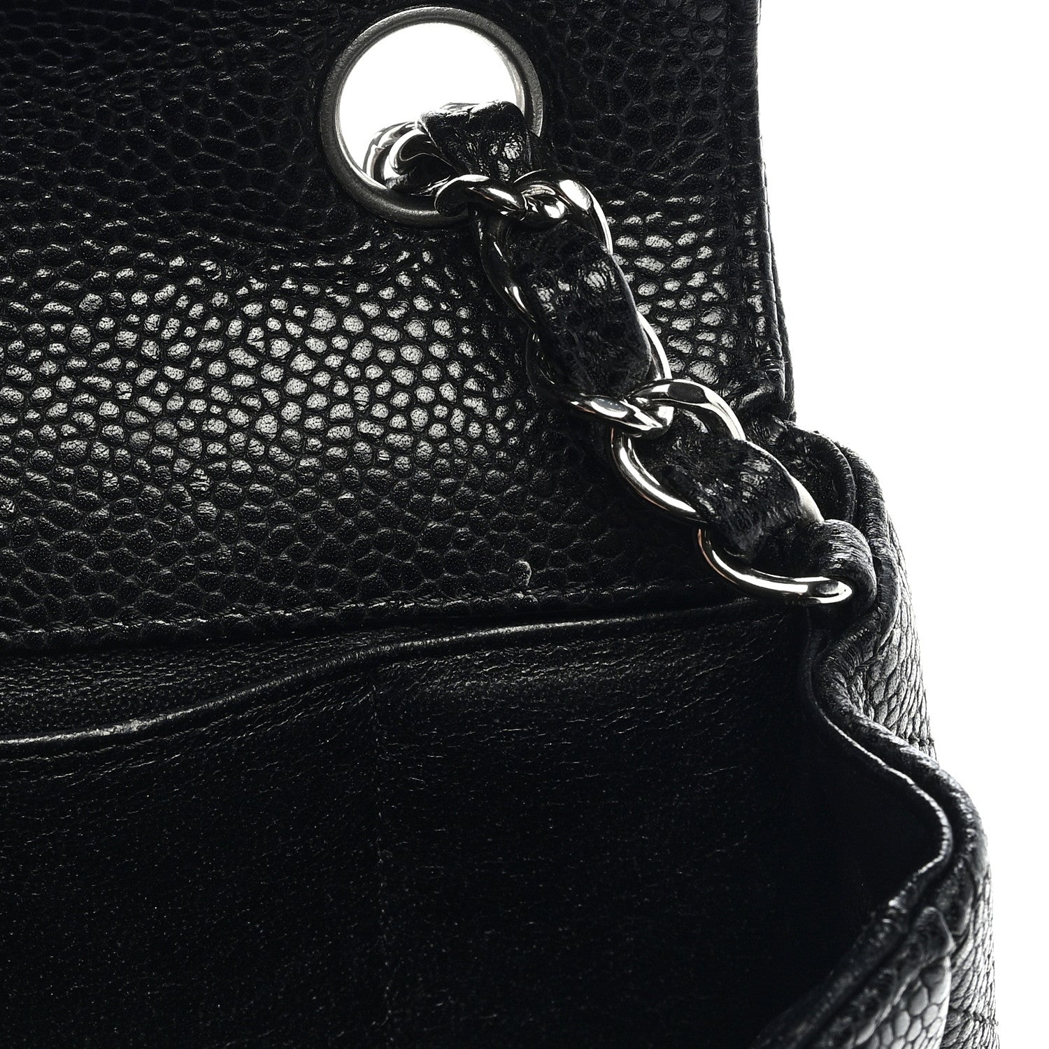 Chanel Caviar Quilted East West Flap Black 8 of 10