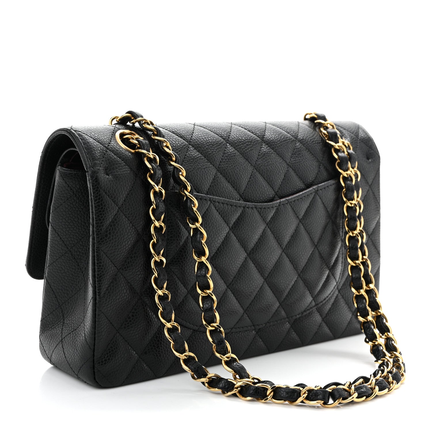 Chanel Caviar Quilted Medium Double Flap Black 3 of 10
