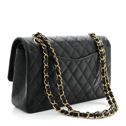 Chanel Caviar Quilted Medium Double Flap Black 3 of 10