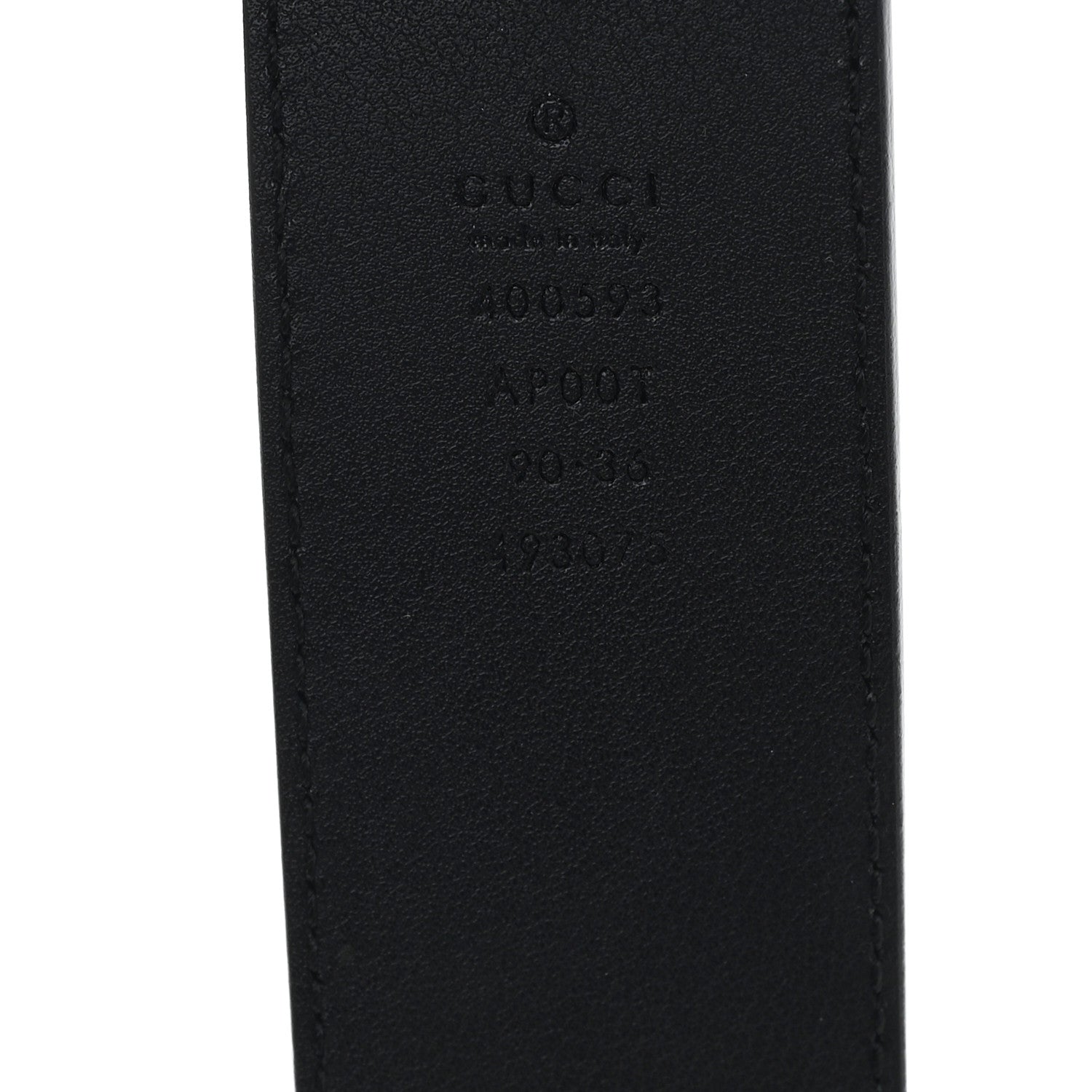 Gucci Calfskin Double G 40mm Belt 90 36 Black 3 of 6