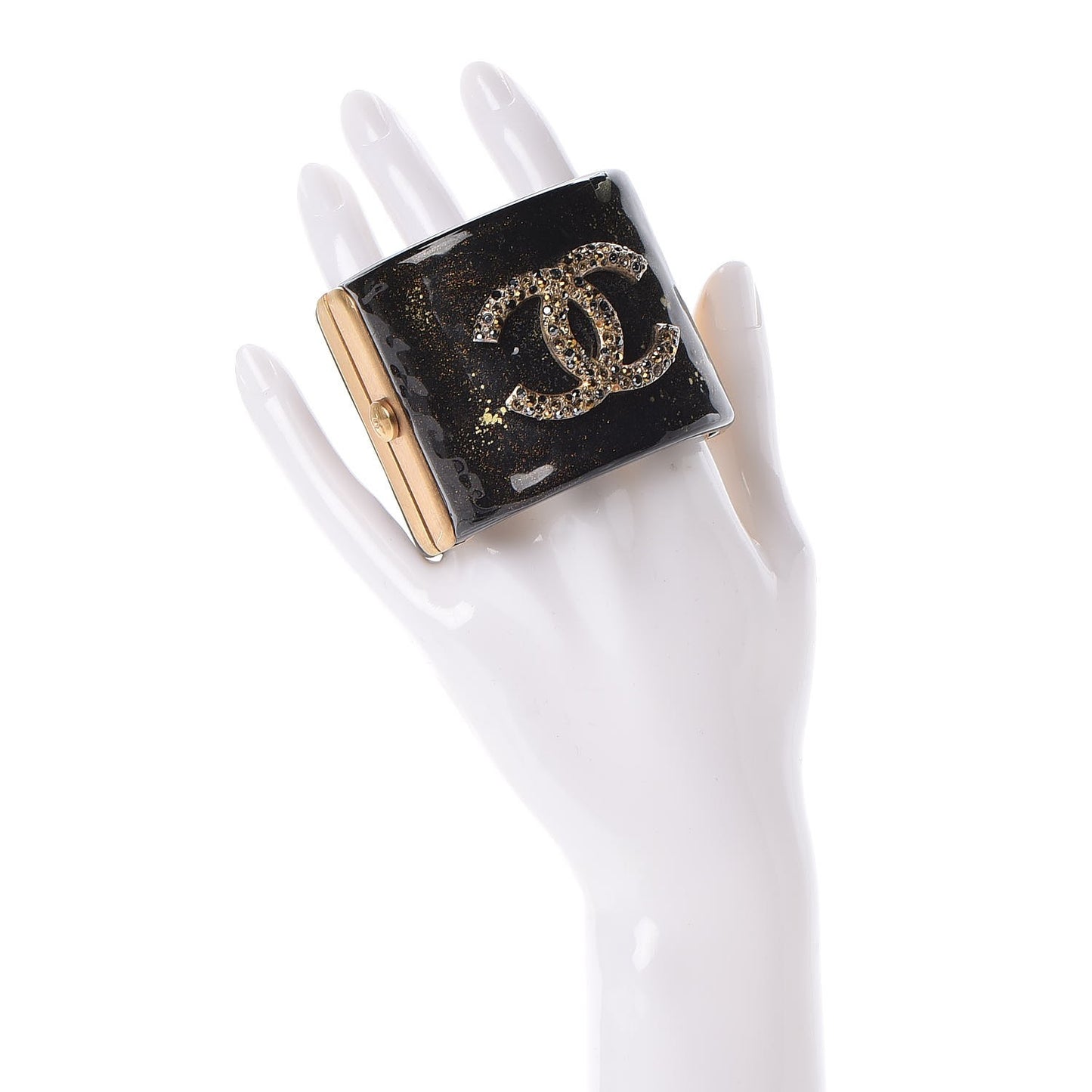 Resin Crystal CC Cuff Black Bronze