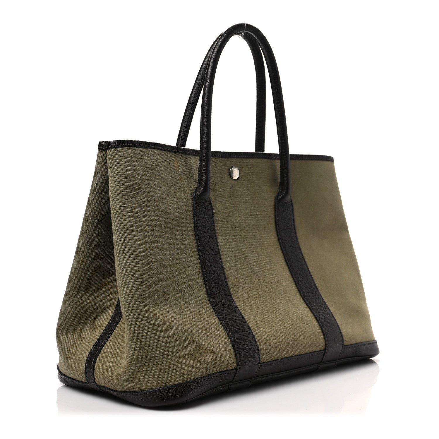 Hermes Toile Buffle Garden Party P36 MM Vert Olive Marron Fonce 3 of 9