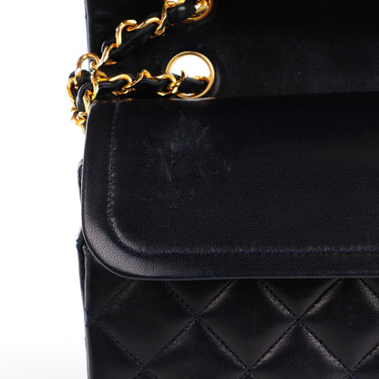 Chanel Lambskin Quilted Medium Double Flap Navy 2 of 12