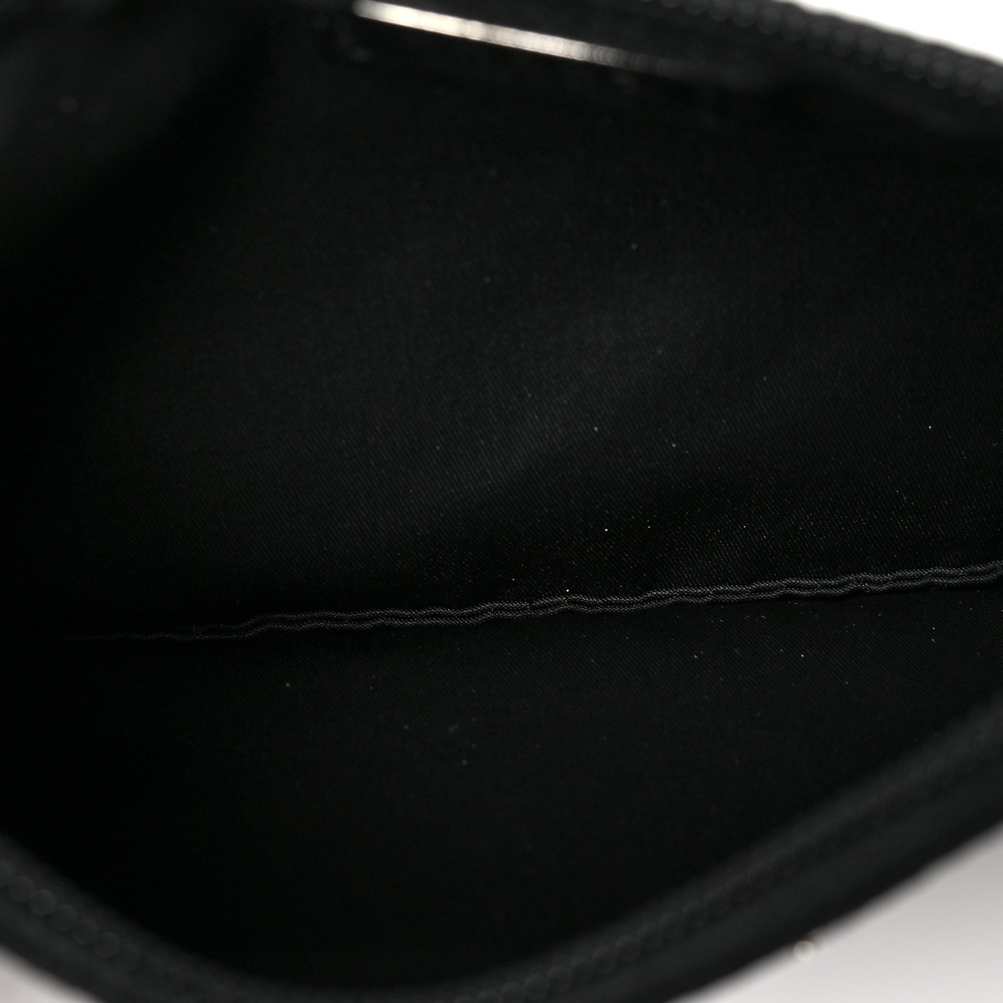 Nylon Tessuto Cosmetic Pouch Black