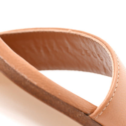 Hermes Nappa Lipari 70 Sandals 38.5 Naturel 9 of 10