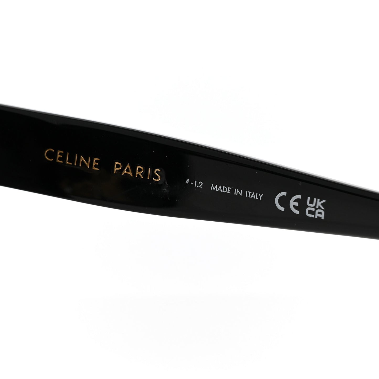 Acetate Triomphe Sunglasses CL40222F Black