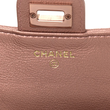 Chanel Metallic Grained Calfskin Quilted 2.55 Reissue Phone Holder With Chain Copper 7 of 11