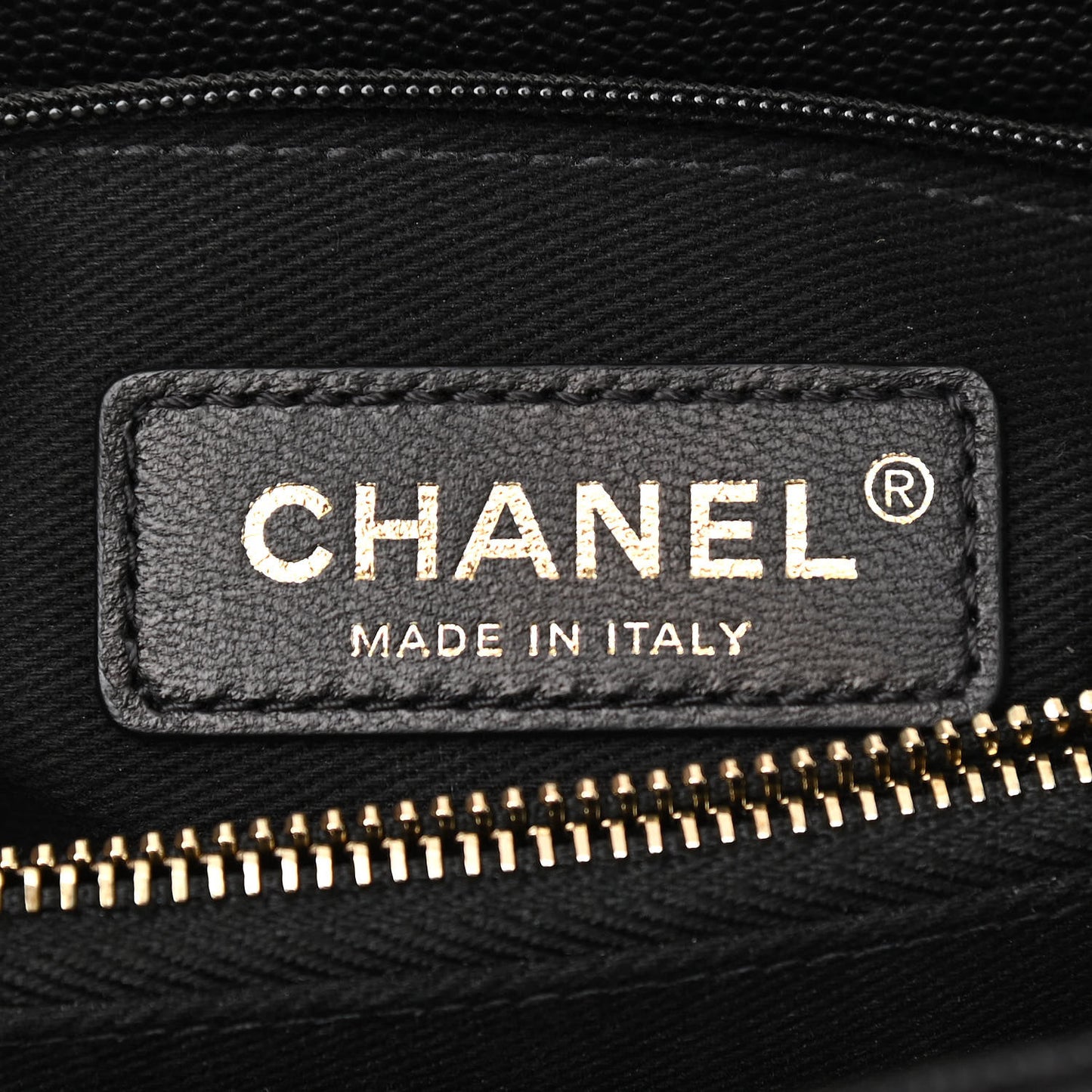 Caviar Lizard Embossed Quilted Small Coco Handle Flap Black