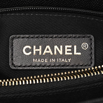 Chanel Caviar Lizard Embossed Quilted Small Coco Handle Flap Black 7 of 11