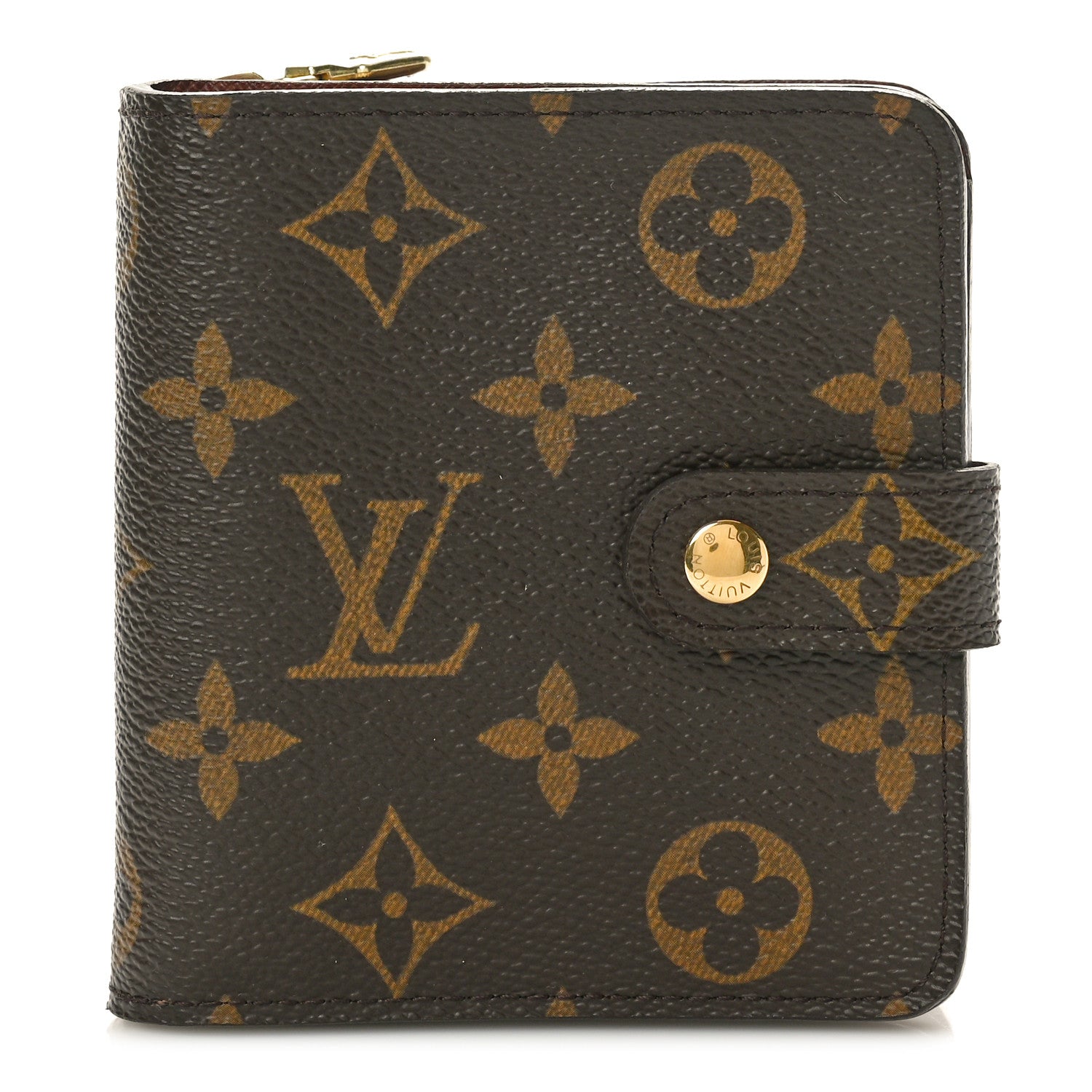 Louis Vuitton Monogram Compact Zippe Zipped Wallet 1 of 8