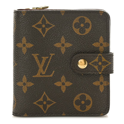 Louis Vuitton Monogram Compact Zippe Zipped Wallet 1 of 8