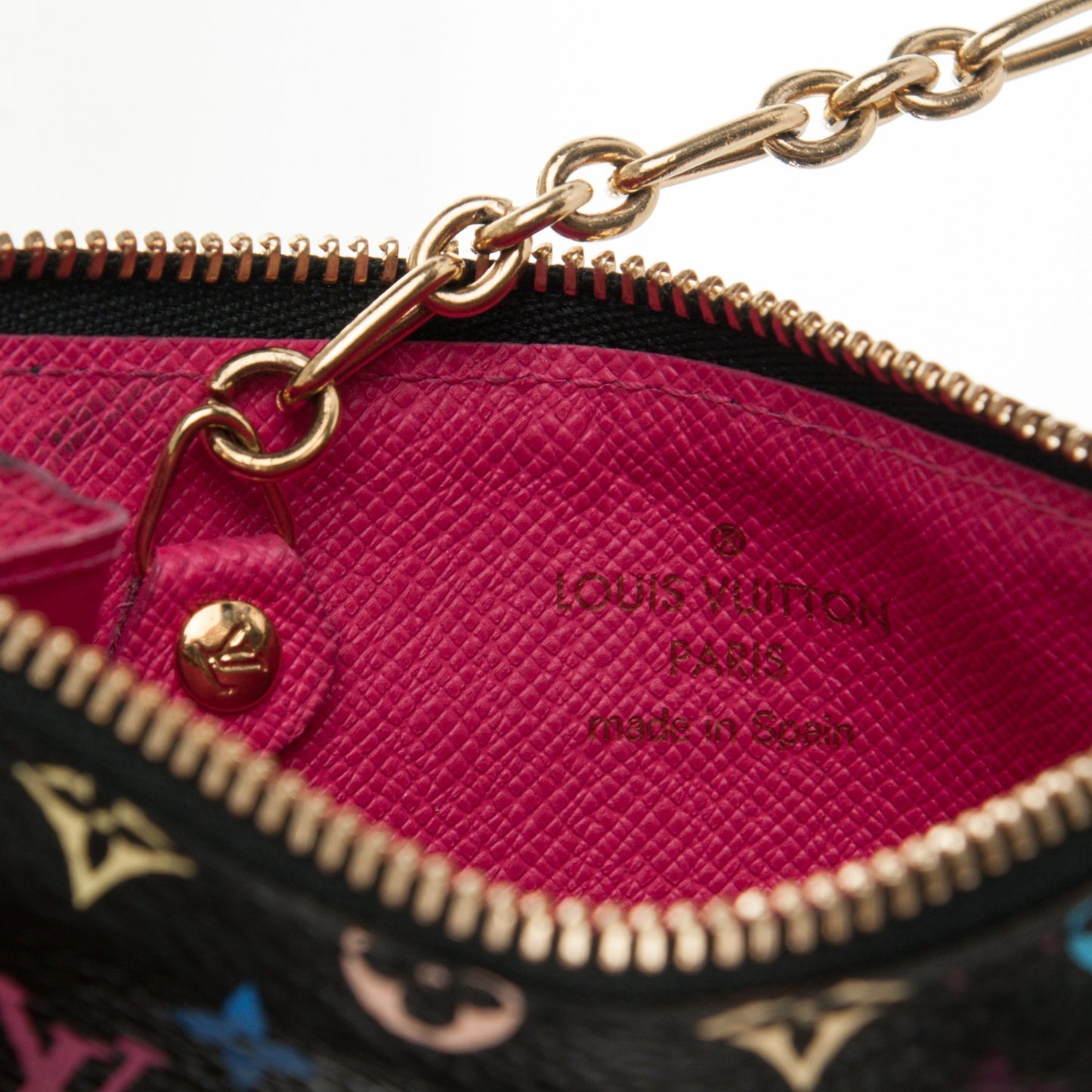 Monogram Multicolor Key Pouch Black Grenade