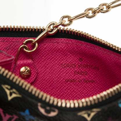 Louis Vuitton Monogram Multicolor Key Pouch Black Grenade 6 of 7