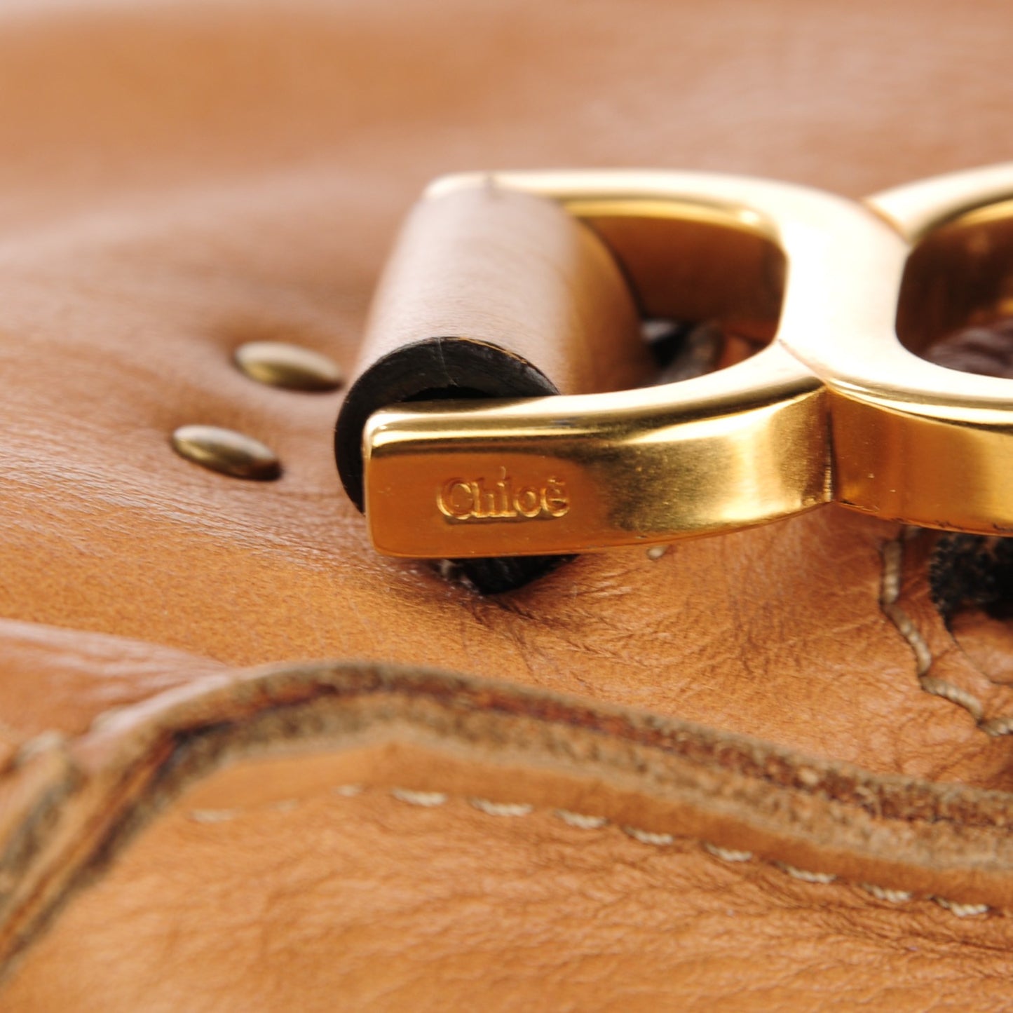 Calfskin Medium Marcie Satchel Brown Sugar