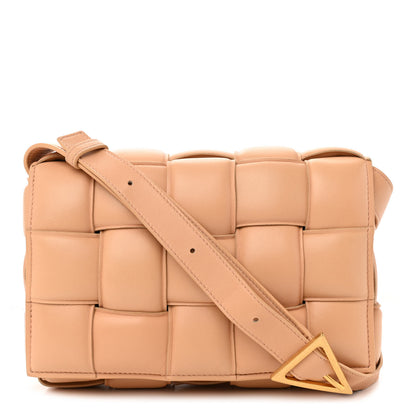Bottega Veneta Nappa Maxi Intreccio Padded Cassette Crossbody Bag Almond 1 of 8