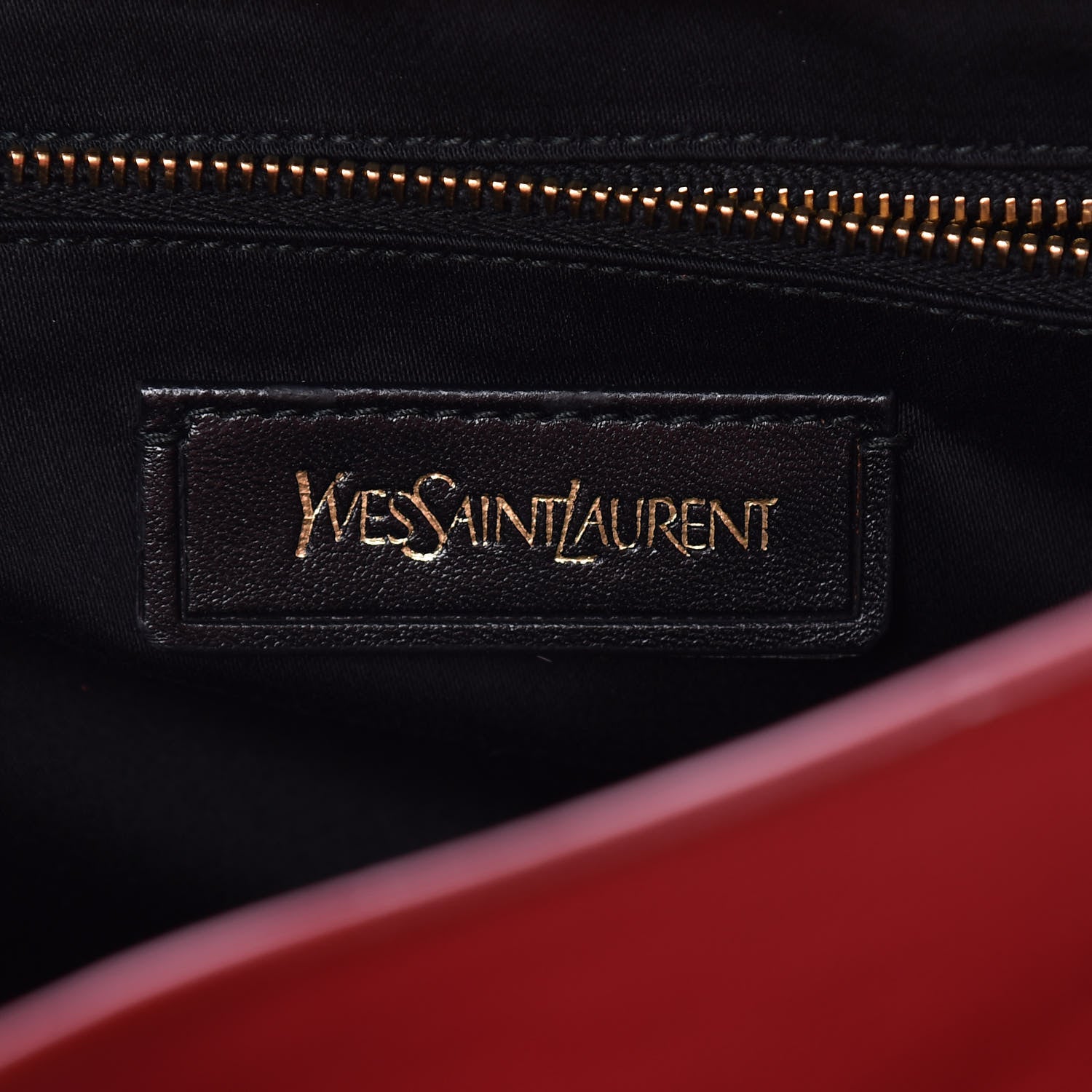 Saint Laurent Sheepskin Medium Cabas ChYc Rouge Orient 8 of 9