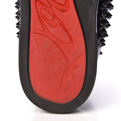 Christian Louboutin Calfskin Mens Louis Spikes Flat Sneakers 45 Black 12 of 13