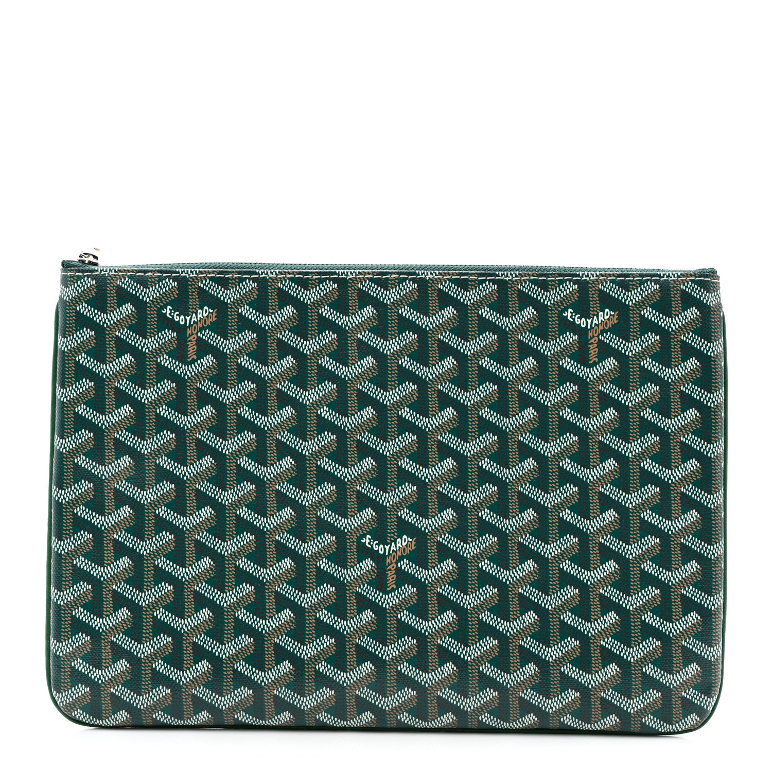 Goyard Goyardine Senat Pochette MM Green 1 of 8