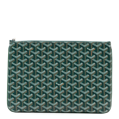 Goyard Goyardine Senat Pochette MM Green 1 of 8