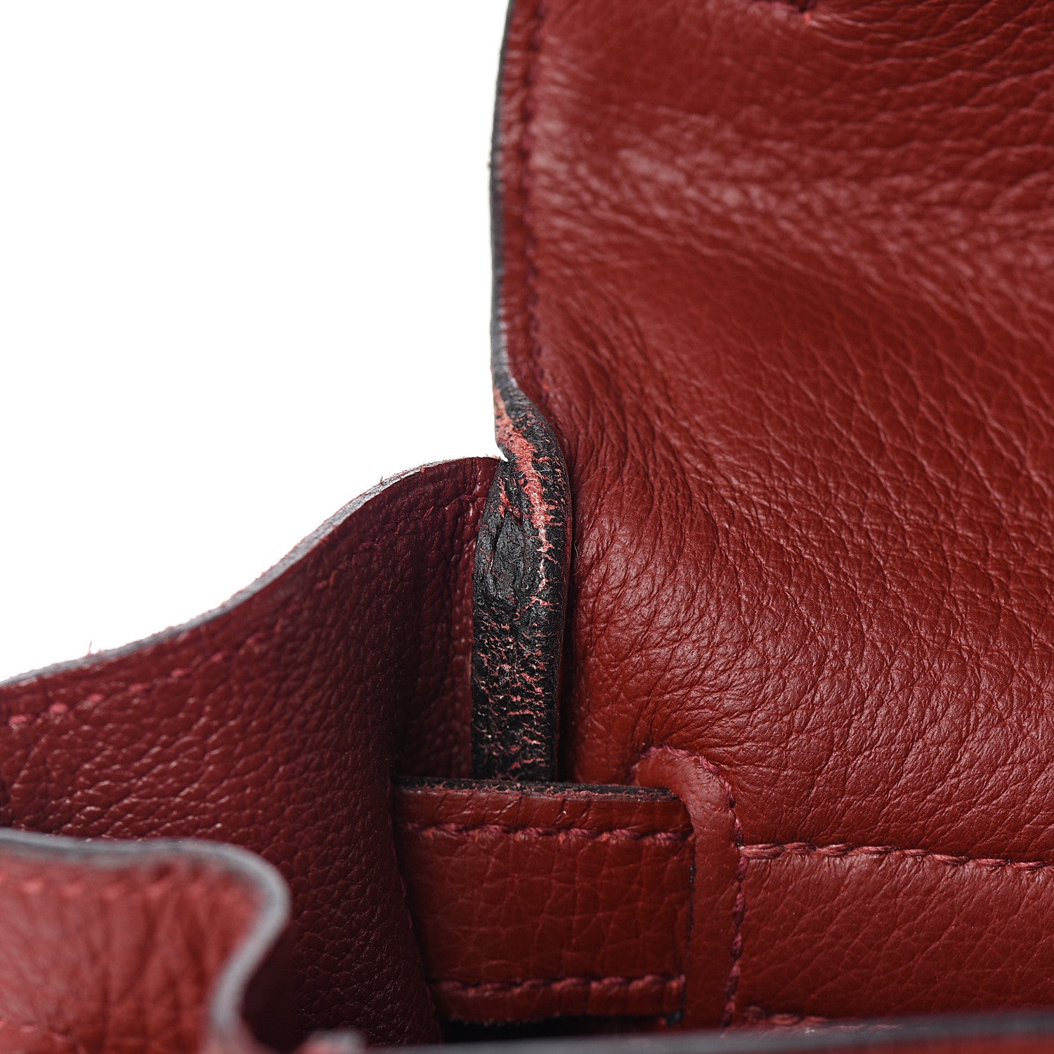 Hermes Taurillon Clemence Retourne Kelly 32 Rouge H 24 of 35