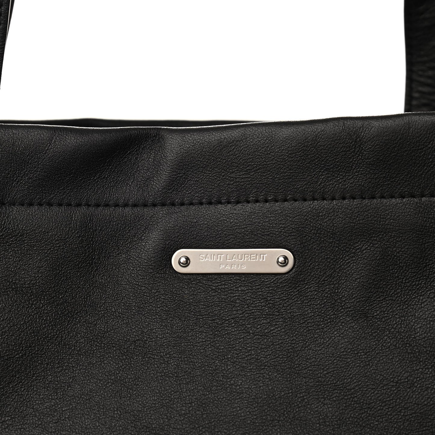 Calfskin Large Shopper Tote Black