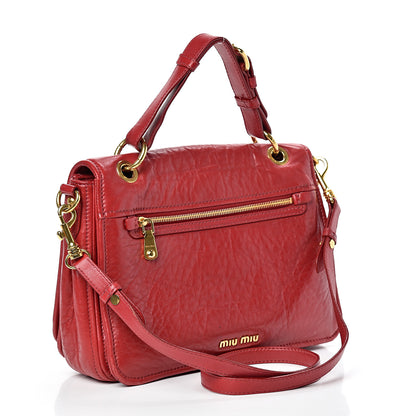 Miu Miu Nappa Padded Shoulder Bag Rubino 2 of 20