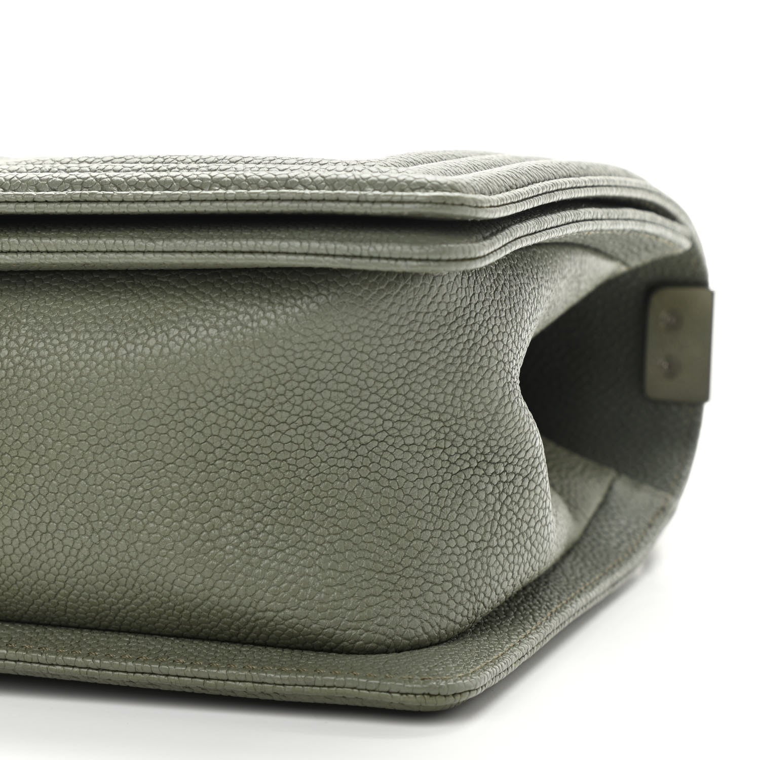 Chanel Caviar Quilted Medium Boy Flap Green 10 of 11
