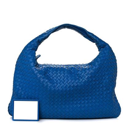 Bottega Veneta Nappa Intrecciato Large Veneta Hobo Signal Blue 1 of 14
