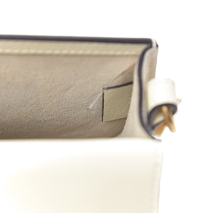 Chloe Calfskin Suede Small Nile Bracelet Bag Off White 7 of 11