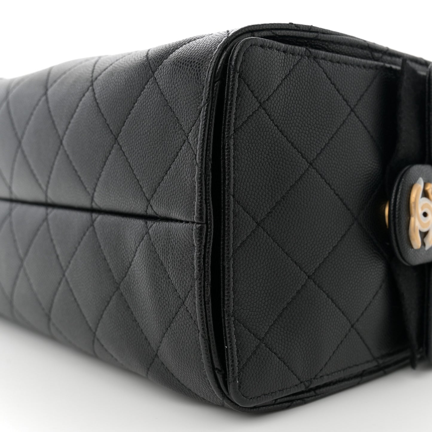 Caviar Quilted Small Chanel 25 Handbag Black
