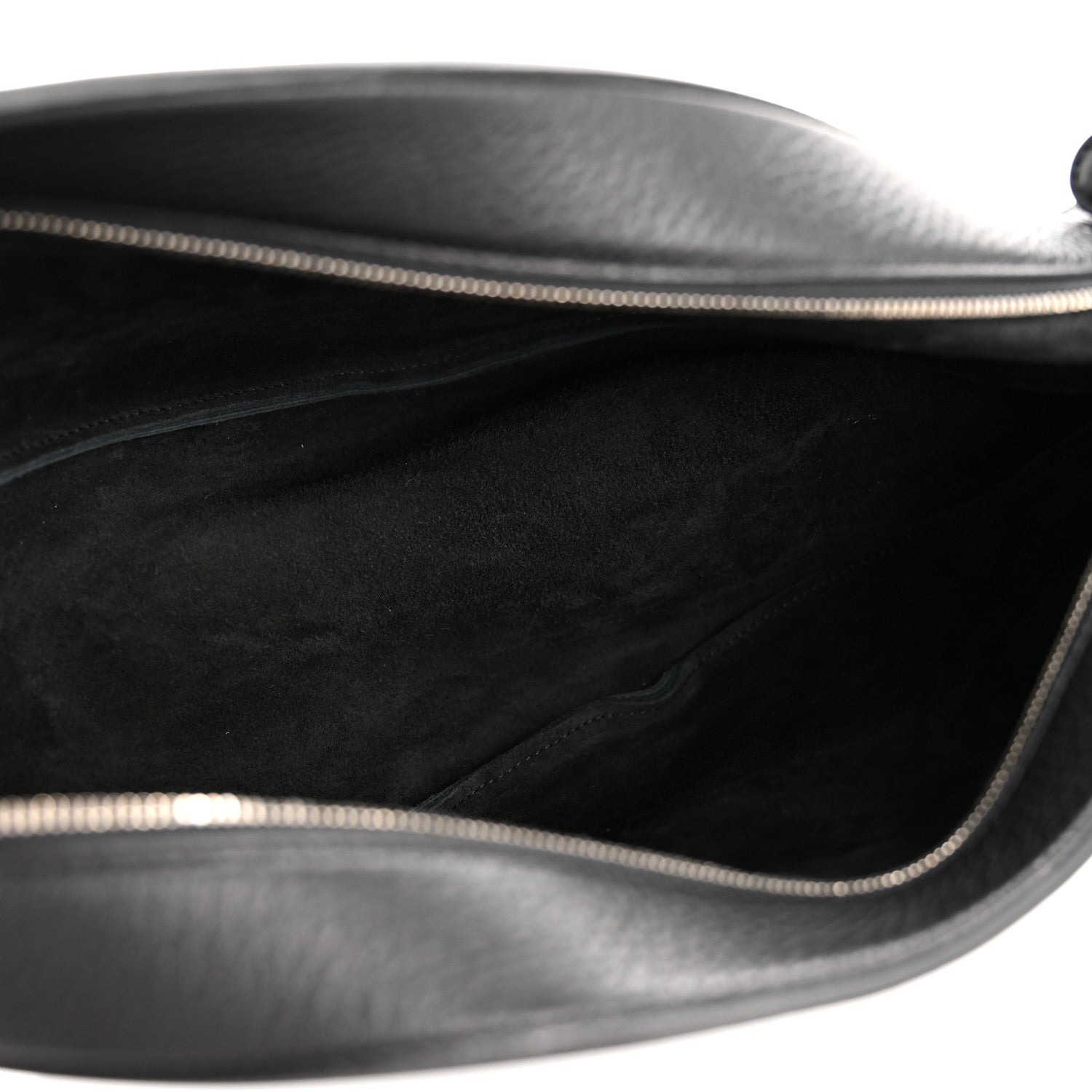 The Row Grained Calfskin Large Slouchy Banana Bag Black 5 of 10