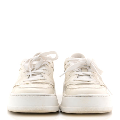 Gucci Calfskin GG Tennis Embossed Perforated Womens Platform 55mm Sneakers 37 Great White 3 of 14