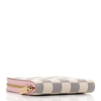Louis Vuitton Damier Azur Zippy Coin Purse Rose Ballerine 4 of 9