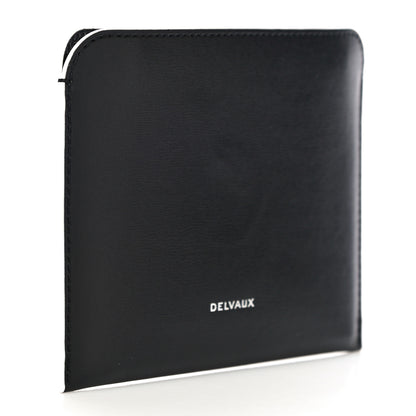 Delvaux Box Calf Bowler Hat Trompe L'œil Multi Wallet Black 3 of 10