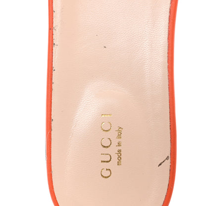Gucci Cosmos Softy Calfskin Interlocking G Cut Out Slide Sandals 40 Deep Orange 8 of 8