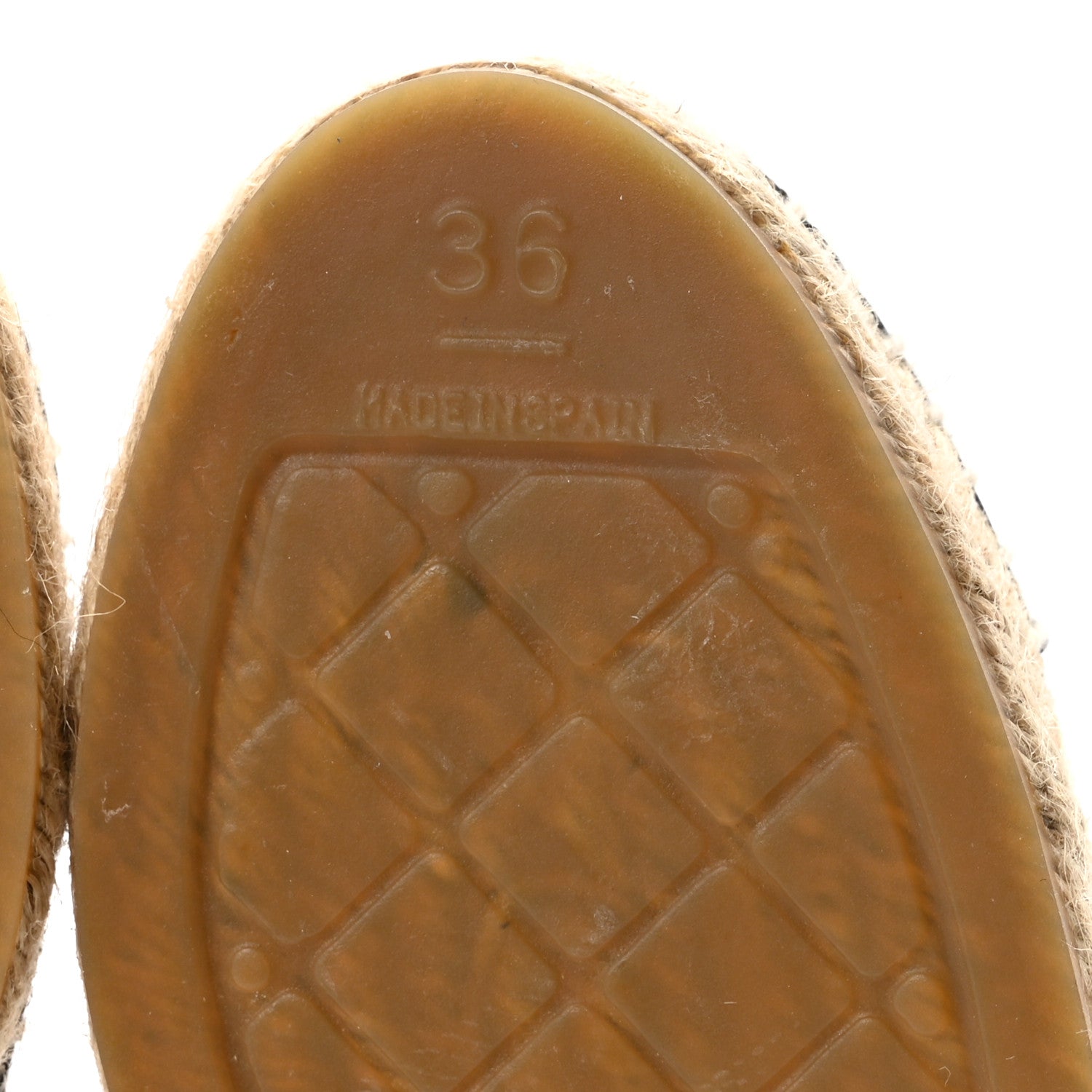 Chanel Iridescent Goatskin Patent CC Espadrille Mules 36 Black 7 of 10