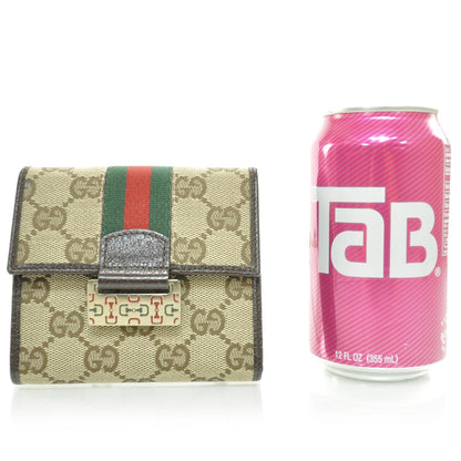 Gucci Monogram French Flap Wallet Ebony 2 of 8