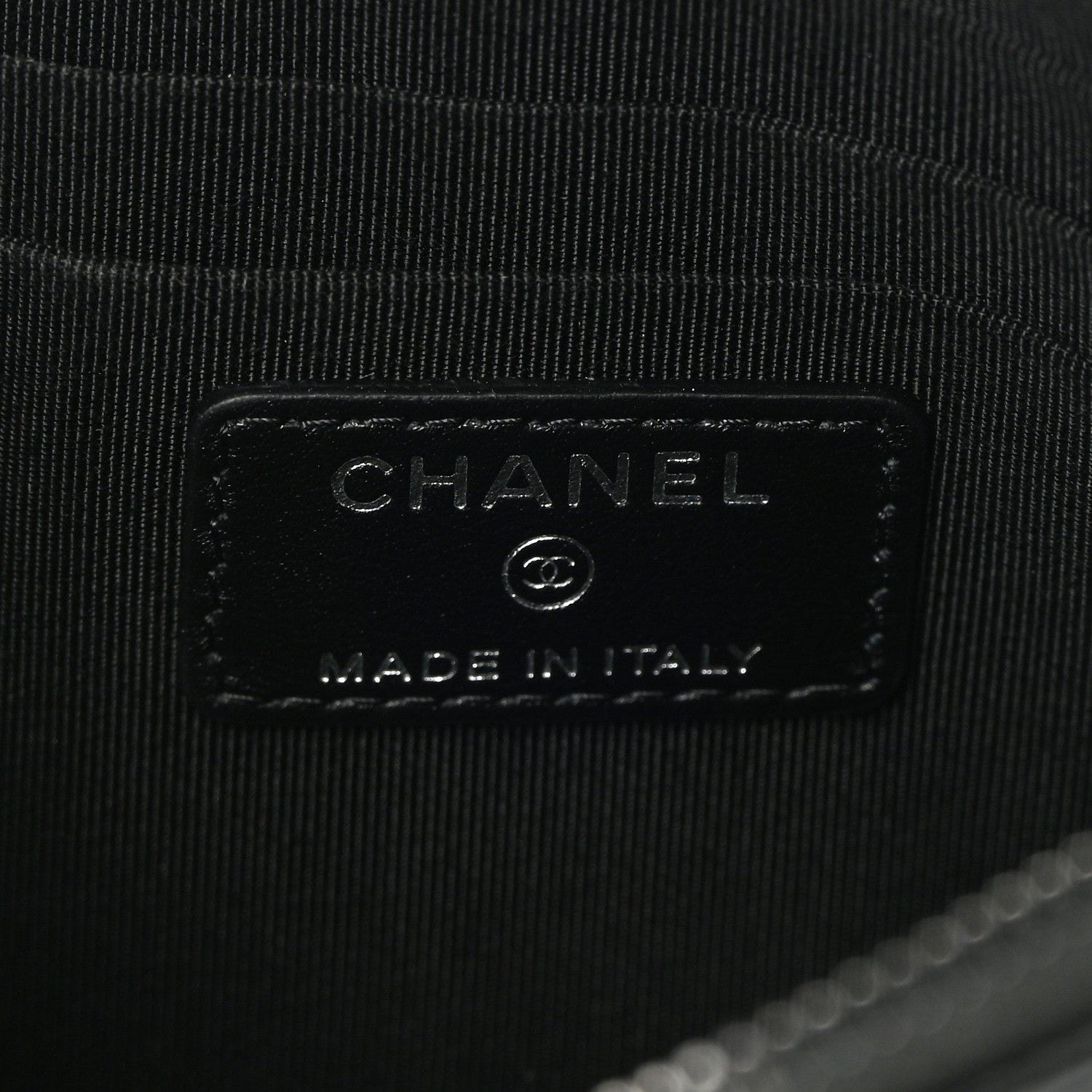 Chanel Aged Calfskin Quilted Small Gabrielle Pouch So Black 6 of 7