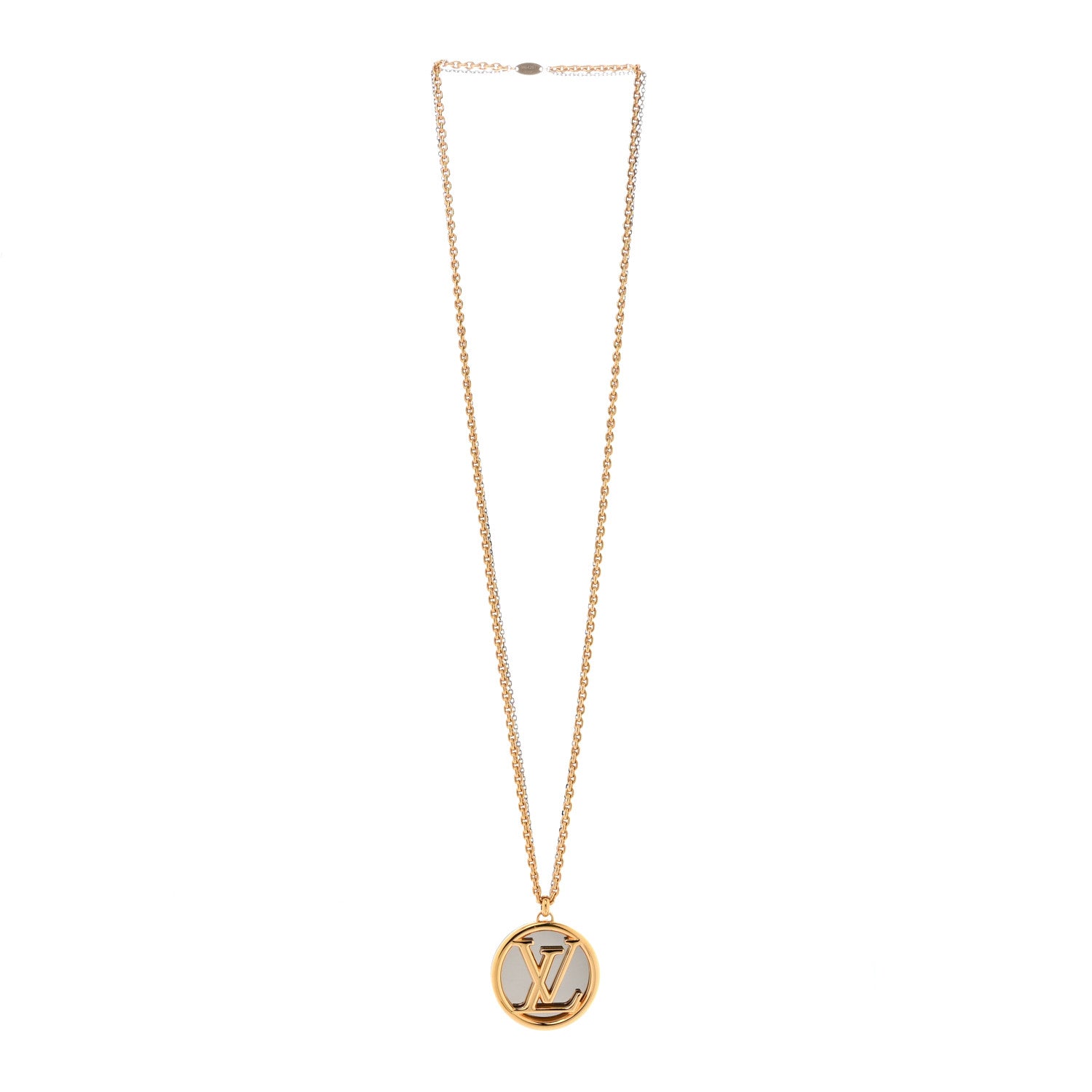 Louis Vuitton Louise Long Necklace Gold 3 of 9