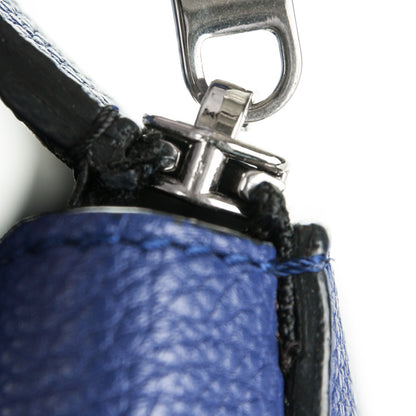 Celine Drummed Calfskin Small Edge Shoulder Bag Indigo 9 of 10