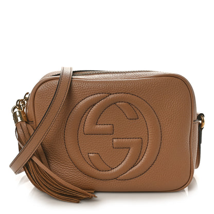 Gucci Pebbled Calfskin Small Soho Disco Bag Camelia 1 of 9