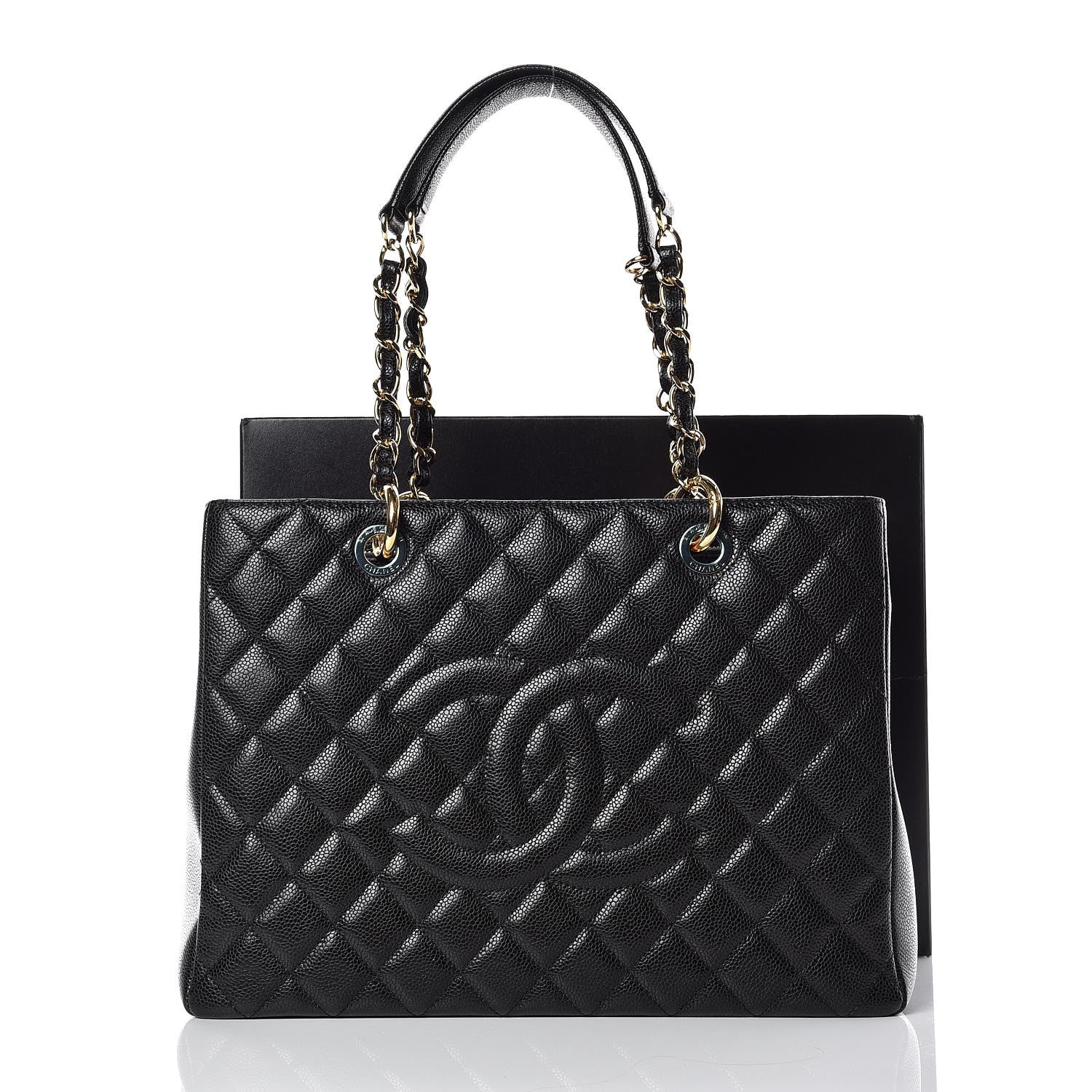 Chanel Caviar Quilted Grand Shopping Tote GST Black 11 of 11