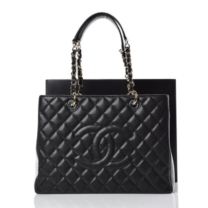 Chanel Caviar Quilted Grand Shopping Tote GST Black 11 of 11