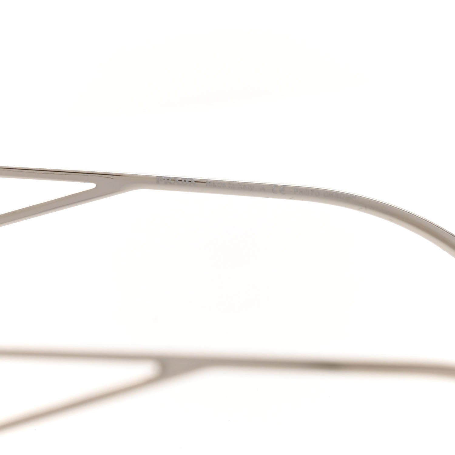 Prada Metal Symbole Triangle Logo Sunglasses SPR57Y Grey 6 of 7