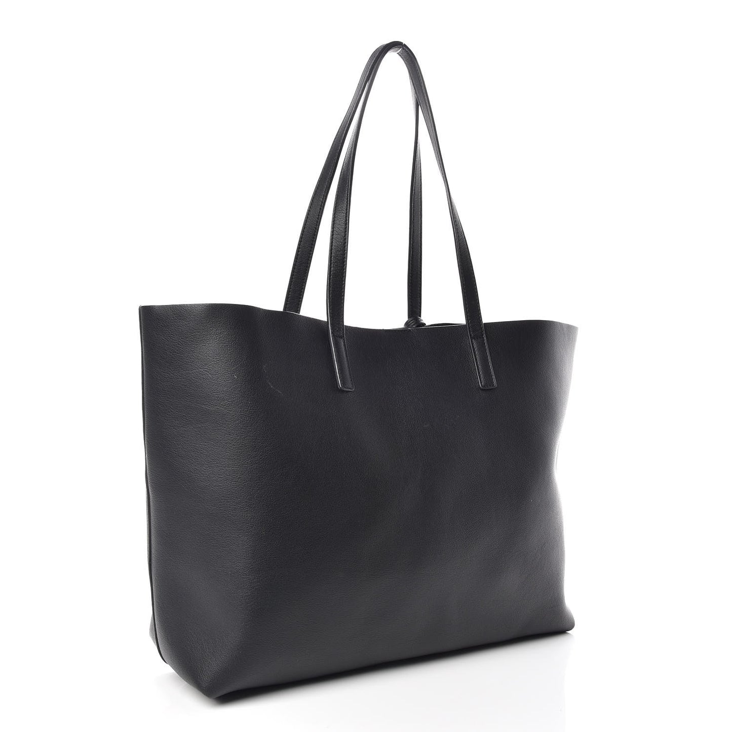 Calfskin Large Shopping Tote Black