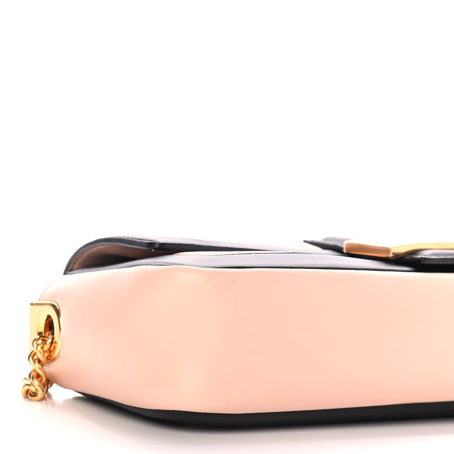 Fendi Nappa Apolo Bi-Color Chain Baguette Rosa Quarzo Black 8 of 9