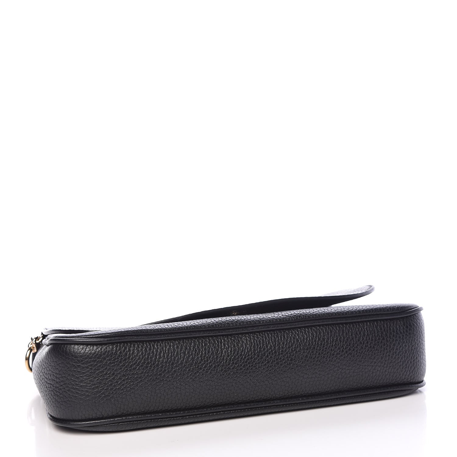 Gucci Pebbled Calfskin Medium Soho Flap Crossbody Black 4 of 11